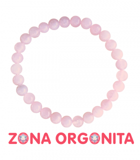 PULSERA CUARZO ROSA 6MM
